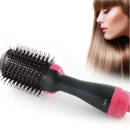 Hair Dryer Hair Curler 2 in 1 Hot Air Brush Rotating Comb Comfort Fluffy Curler