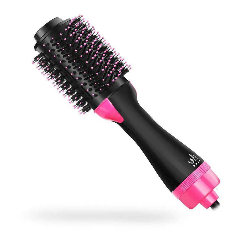 Hair Dryer Hair Curler 2 in 1 Hot Air Brush Rotating Comb Comfort Fluffy Curler