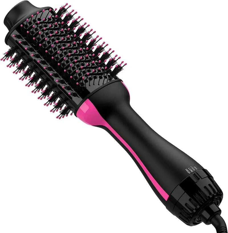 Hair Dryer Hair Curler 2 in 1 Hot Air Brush Rotating Comb Comfort Fluffy Curler